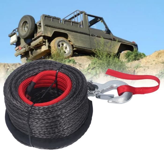 Corde De Treuil Synthétique UHMWPE 8mm X 30m - Résistance 6100kg - Léger, Flottant, Pour 4x4, Remorquage - 4