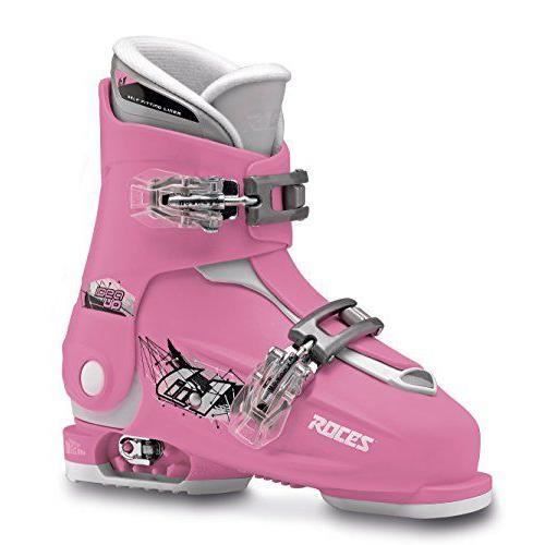 roces  idea up chaussures de ski pour enfant taille ajustable rose deep pink-white 30/35 - 450491-009_009 deep pink-white_30/35