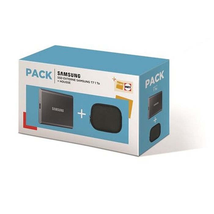 Pack Fnac Disque SSD Externe Samsung T7 + Housse - vue 3