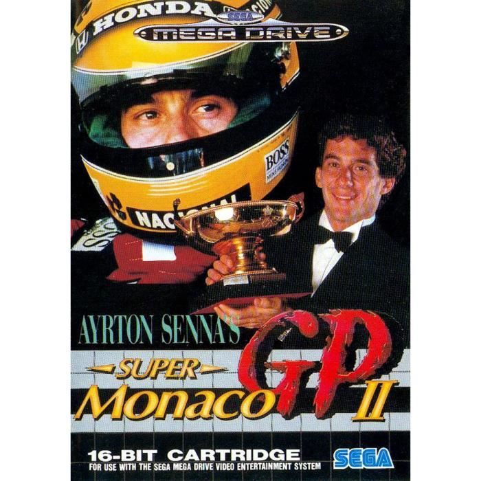 Jeu Vidéo - Sega - Airton Senna Super Monaco Gp 2 - Course - Mega Drive - Console Rétro