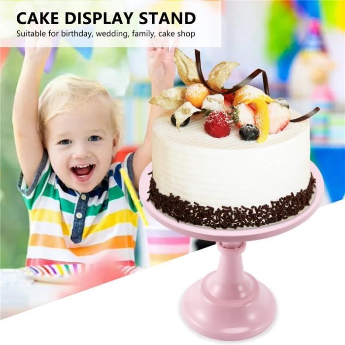 QUARKZMAN Support à Gâteau 3 étages Avec Poignée - Alliage De Zinc Argenté Motif Vigne - Pour Mariage, Anniversaire, Fête - Tiges De 12 Cm Et 10,8 Cm - Assiettes Non Incluses - 9