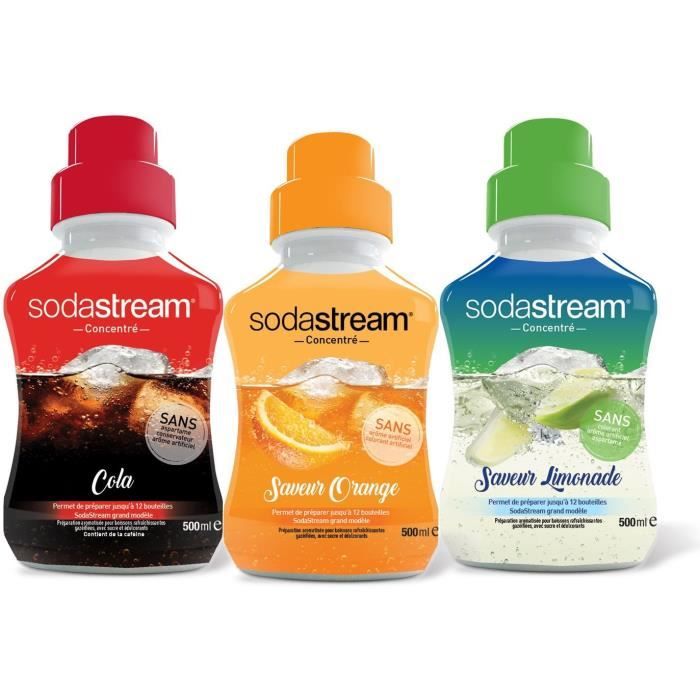 SODASTREAM 3009981 - Lot de 3 concentrés Sodastream Saveur Cola