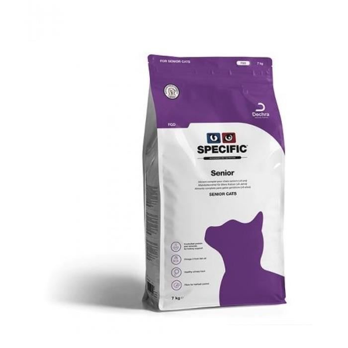Croquettes - Dechra - Specific Chat FGD Senior - 7kg - Pour chats de plus de 8 ans - Riche en oméga-3 Croquettes - Dechra - Specific Chat FGD Senior - 7kg - Pour chats de plus de 8 ans - Riche en oméga-3