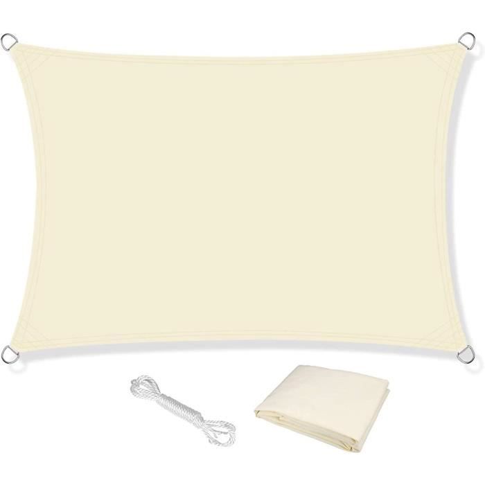 Voile D'Ombrage 2,5x3m - Protection UV 98%, Imperméable, Pour Jardin, Terrasse, Pergola (Gris)