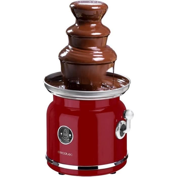 Fontaine à Chocolat ScrapCooking – 3 étages Inox, Maintien Au Chaud, Design Vintage, Pour Fêtes Et Desserts (350-500g)