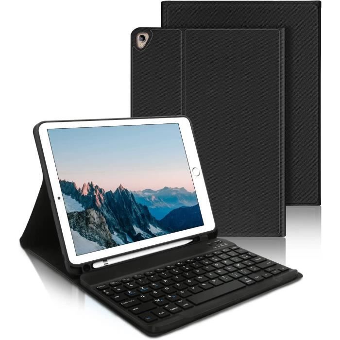 Clavier pour tablette Apple Smart Keyboard Noir pour iPad 9ème génération,  8ème génération et 7ème génération, iPad Air 10.5 pouces et iPad Pro 10.5  pouces