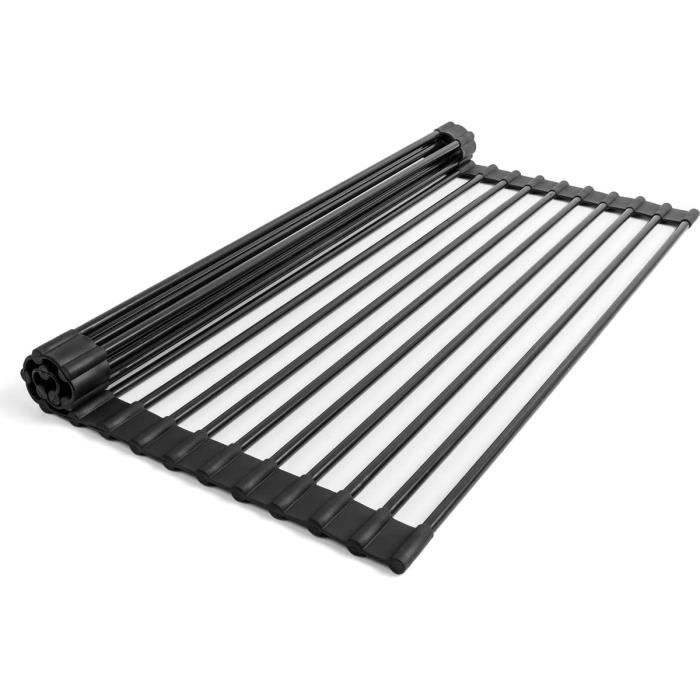 Egouttoir de séchage de plat de 3 couches Etagere, Support à couverts d'ustensile, 50x25x43cm - Maison