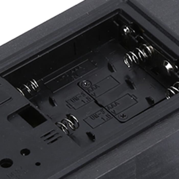 Réveil Numérique LED - AMOUNE - Bois - Charge sans Fil - Mode Snooze - Température Humidité