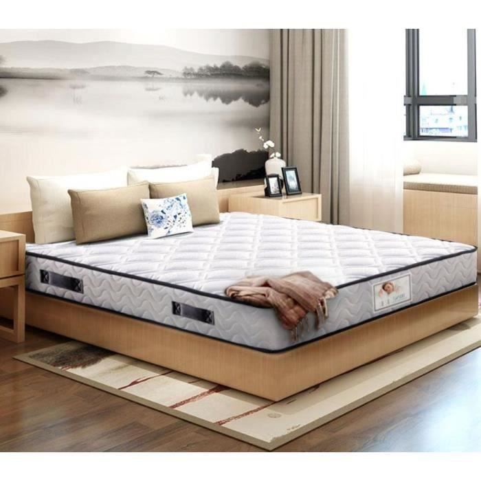 IZTOSS Matelas 140 x 190 avec Sommier et Couette et Oreillers pour Lit | 2  Colis | Matelas 140x190 memoire de Forme | Sommier 140x190 avec Pieds