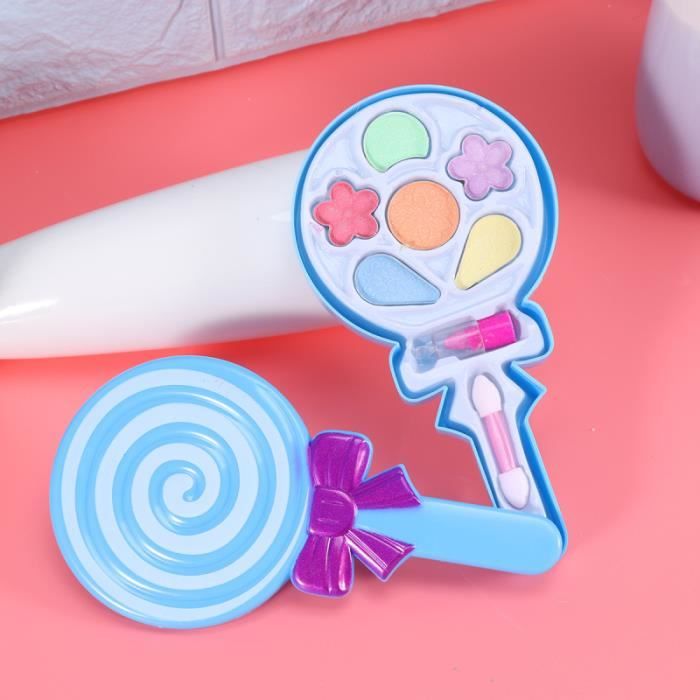 Fille Maquillage Set Maquillage Rouge A Levres Ombre A Paupieres Jouet Lollipop Modele Kit Pour Les Petites Fesses D Anniversaire Cdiscount Au Quotidien