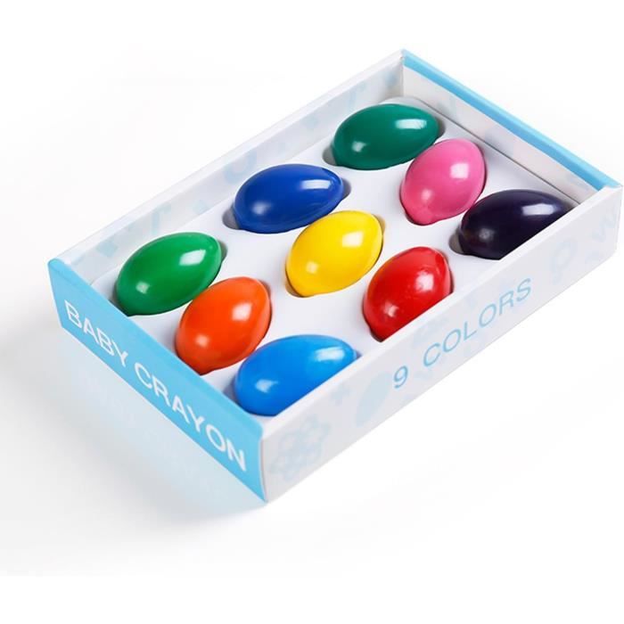 Crayons De Couleur Lavables Pour Enfants ISAKEN - 12 Ou 24 Couleurs - Non Toxiques - Forme Arachide