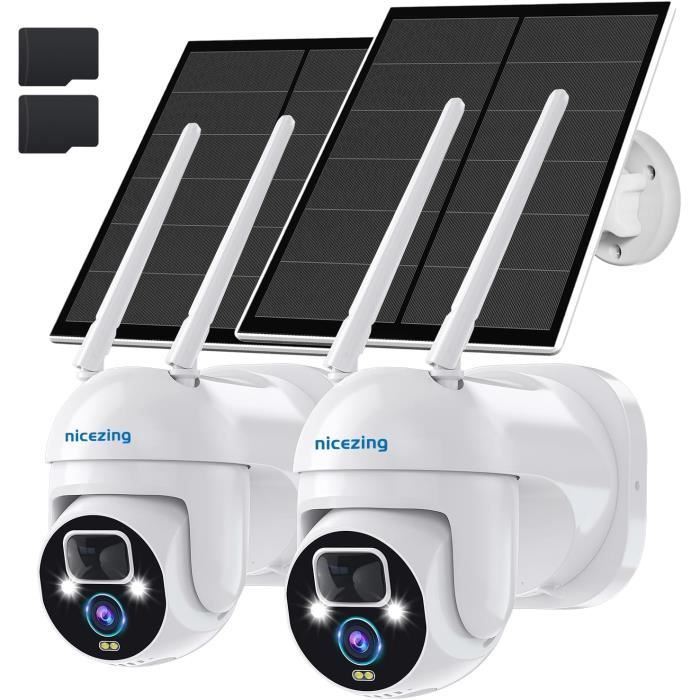 Caméra de vidéosurveillance à carte SIM 4G Système de caméra de sécurité solaire