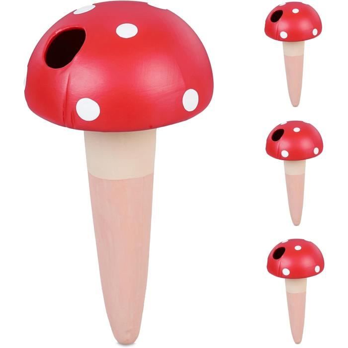 Lot De 12 Piquets D'arrosage En Argile – Irrigation Automatique Pour Plantes D'intérieur Et Extérieur, Idéal Pour Vacances, En Terre Cuite Naturelle | Leroy Merlin