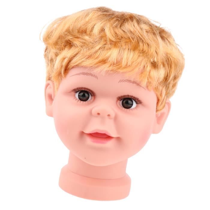 Bebe Garcon Mannequin Mannequin Tete Avec Perruque Pour Enfants Lunettes Chapeau Affichage L Cdiscount Jeux Jouets