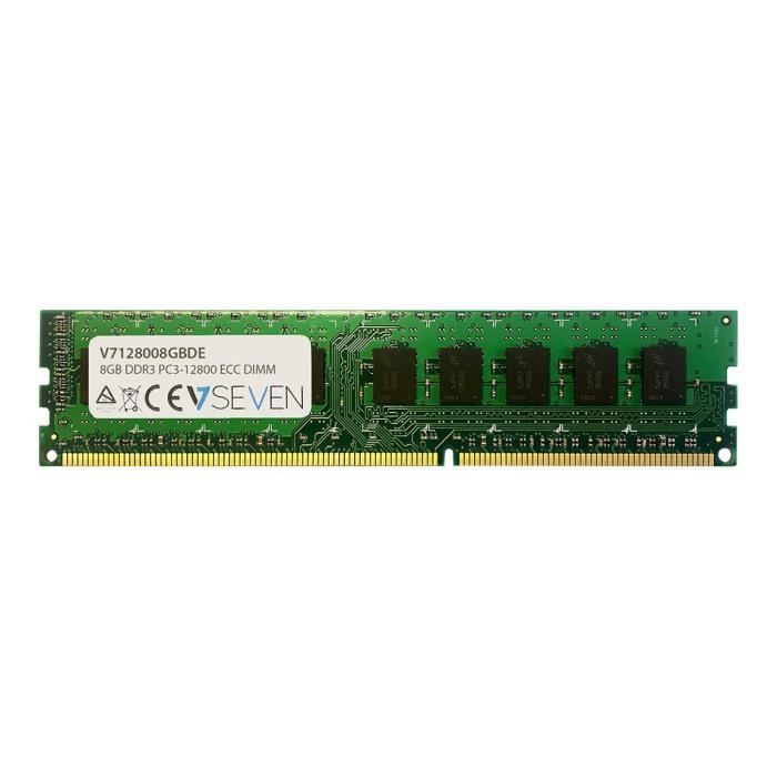 V7 Module de RAM - 8 Go (1 x 8 Go) - DDR3-1600/PC3-12800 DDR3 SDRAM - CL11 - 1,50 V - Non-ECC - Non bufferisé - 240 Aiguilles