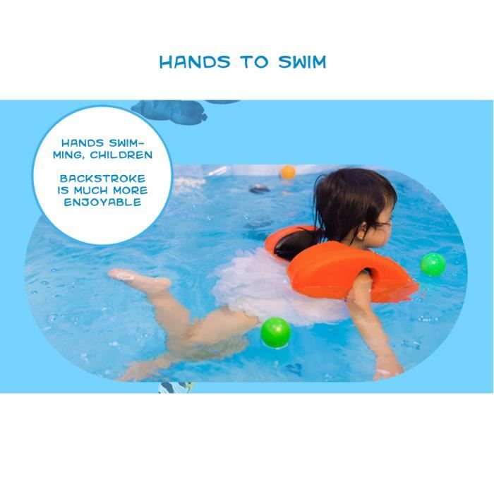 Flotteur bleu 3d - Anneaux de natation non gonflables pour bébés, accessoires de piscine, jouets