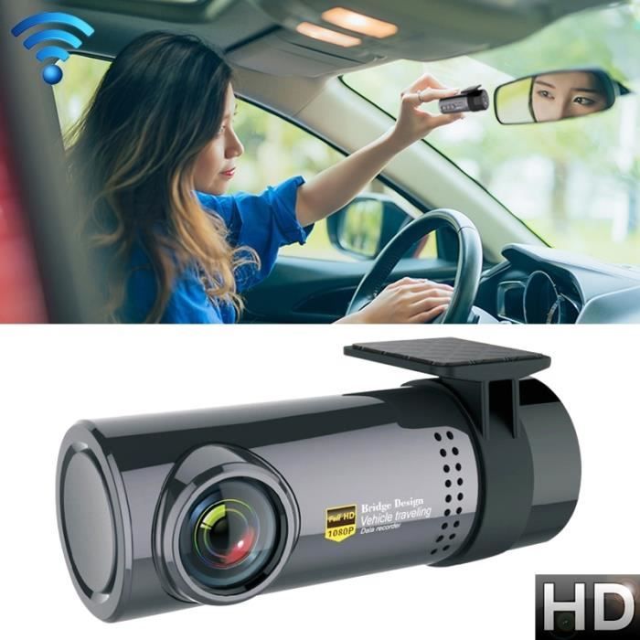 Mini caméra de tableau de bord cachée pour voiture, caméra de voiture,  moniteur de stationnement 24h, DVR WiFi, caméra Prada, enregistreur vidéo  automatique, 1080P - AliExpress