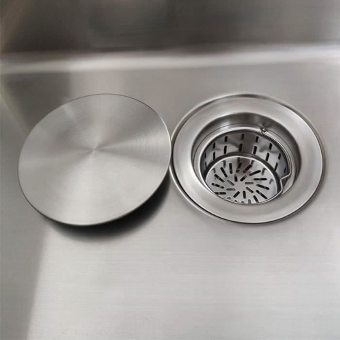 Grille à Panier Pour évier - Acier Inoxydable - Diamètre 80x52mm - GATTINARA