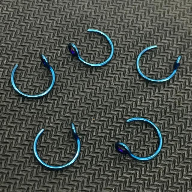 Faux Piercing Nez Anneau Septum Clip-on Tressé Vintage - Acier Chirurgical Neuf Avec étiquettes