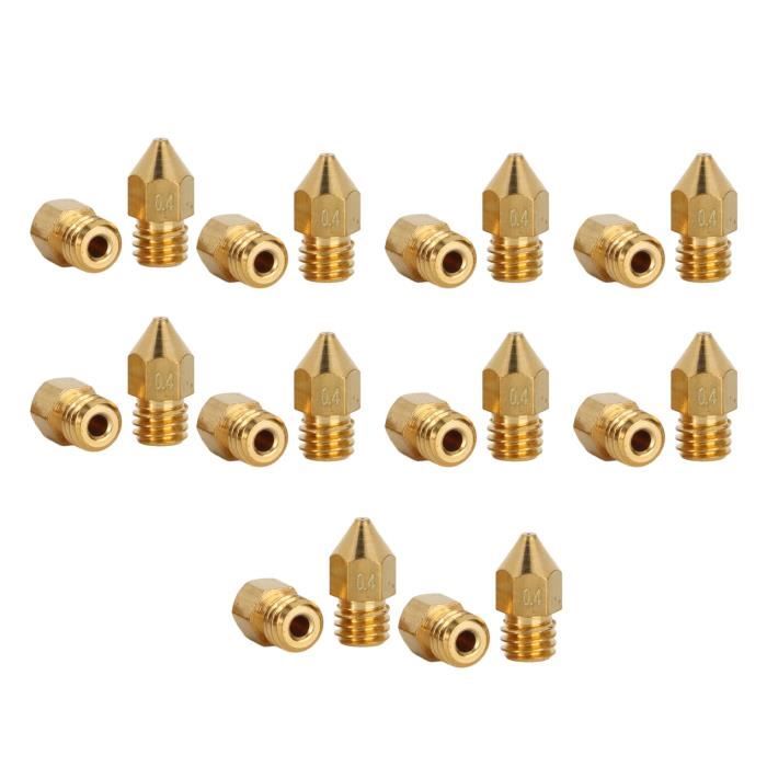 Kit 20 Buses Laiton Pour Anycubic Kobra 3, S1 - 8x0.4mm + 3x0.2/0.6/0.8/1.0mm - Pièce Imprimante 3D - 11