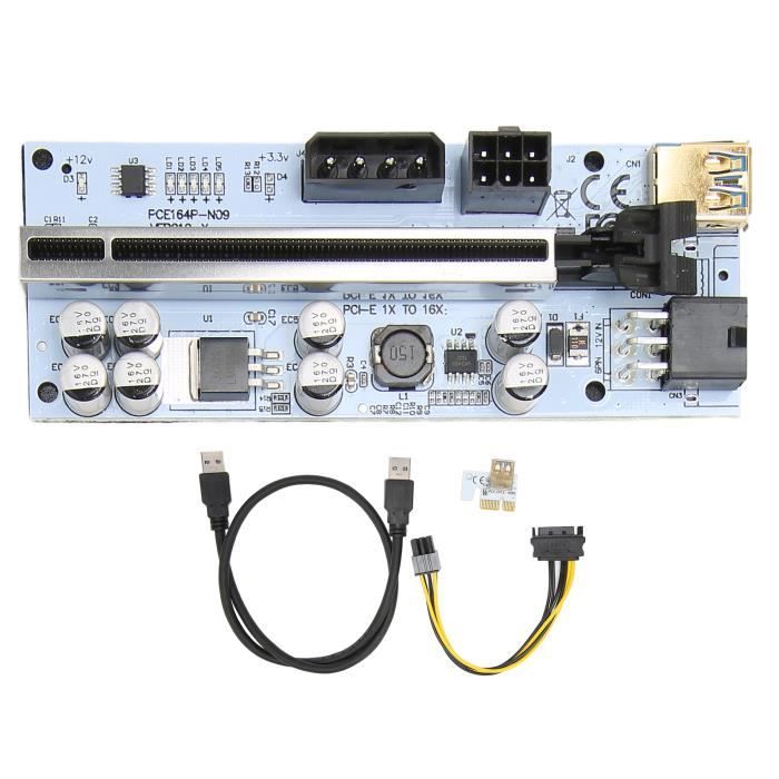 LMC - Carte Riser PCIE 8 condensateurs fermes GPU anti-interférence ...