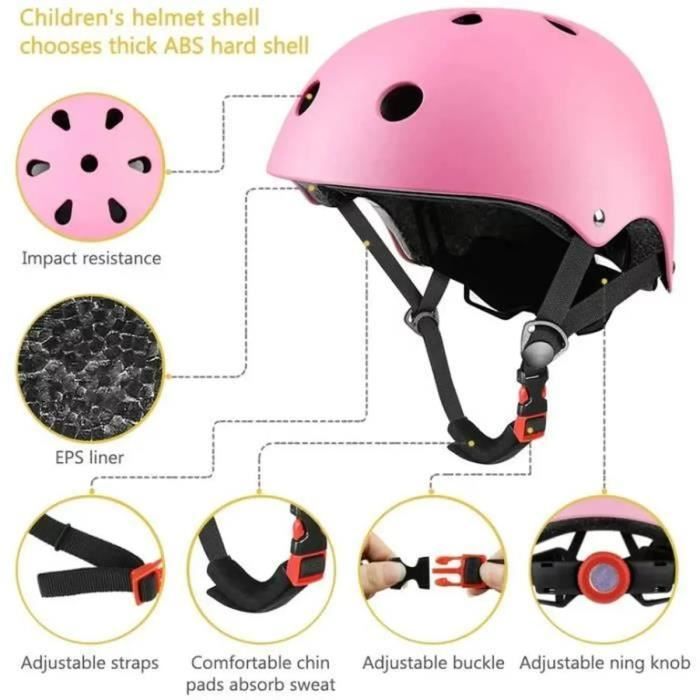 BNGXR Protection Roller Enfant, 5 in 1 Casque Vélo Enfant Set de
