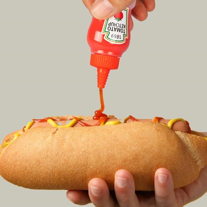 Bouteille Ketchup Mini tomate 25ML, bouteille de distribution de
