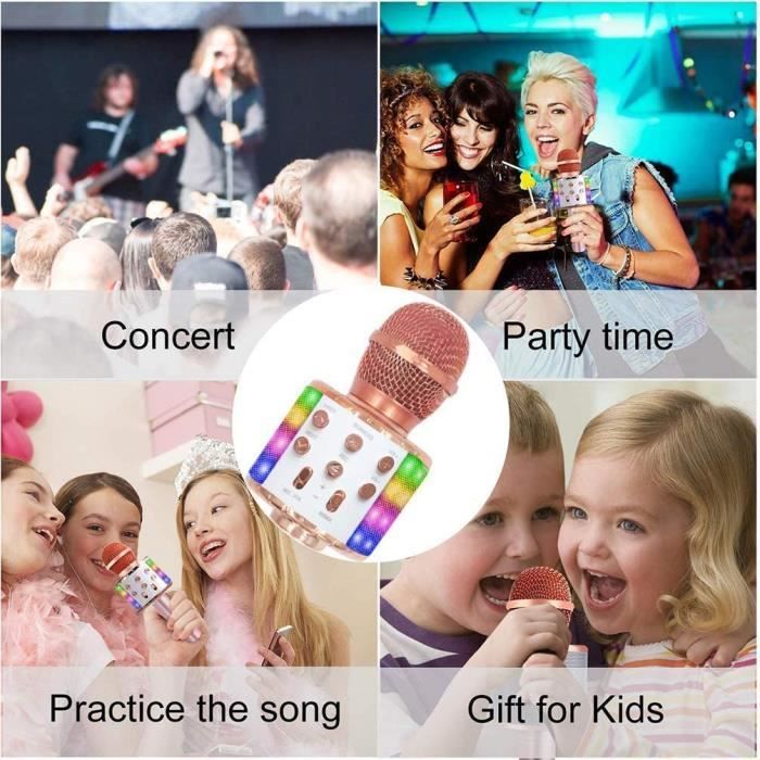 Micro Pied Enfant BONTEMPI Microphone Karaoké Wireless Fil Haut Parleur Micro Pied Enfant BONTEMPI Microphone Karaoké Wireless Fil Haut Parleur