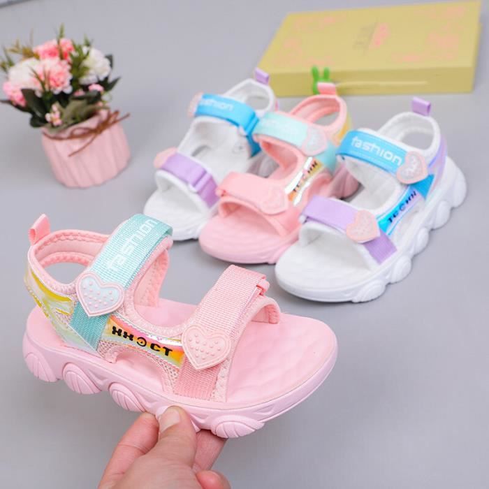 Sandales Enfant Fille de plage Sport Mode Respirantes Antiderapant Ete Rose Cdiscount Chaussures
