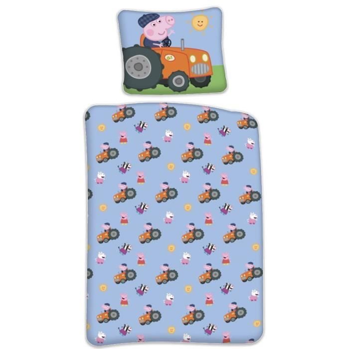 Ropa De Cama Peppa Pig Reversible – 140x200 Cm – 100% Algodón – Unicornio – Original Polonia