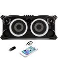 Système audio stéréo mobile & autonome avec Bluetooth-USB-SD-FM - Ibiza Sound SPLBOX200-BK-2