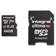 Carte mémoire microSDXC UHS-I INTEGRAL MEMORY Premium High Speed V30 UHS-I U3 64 Go-2