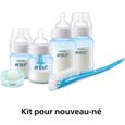 Philips Avent Kit nouveau-né - Coffret cadeau anti-coliques avec valve AirFree™, 4 biberons sans BPA, 1 goupillon de nettoyage-2