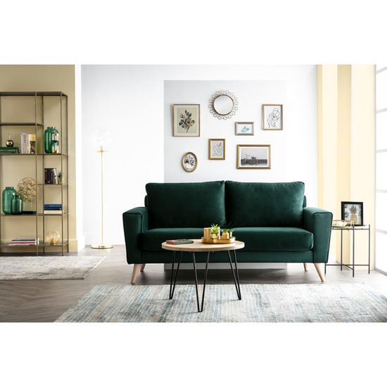 Miliboo Table D Appoint Ronde Manguier Pieds Epingle Metal Vibes