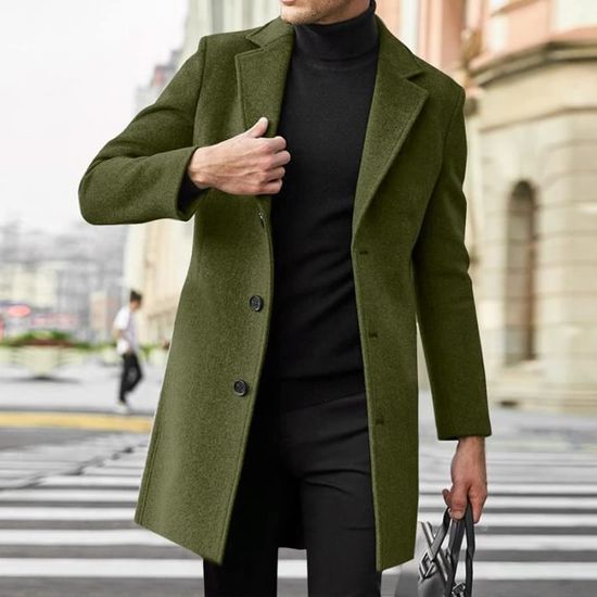 Caban vert homme clearance