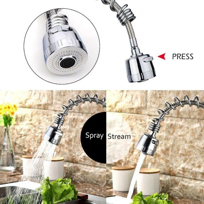Mitigeur évier GROHE MINTA col de cygne pivotant Design - 32917000 - Bricolage