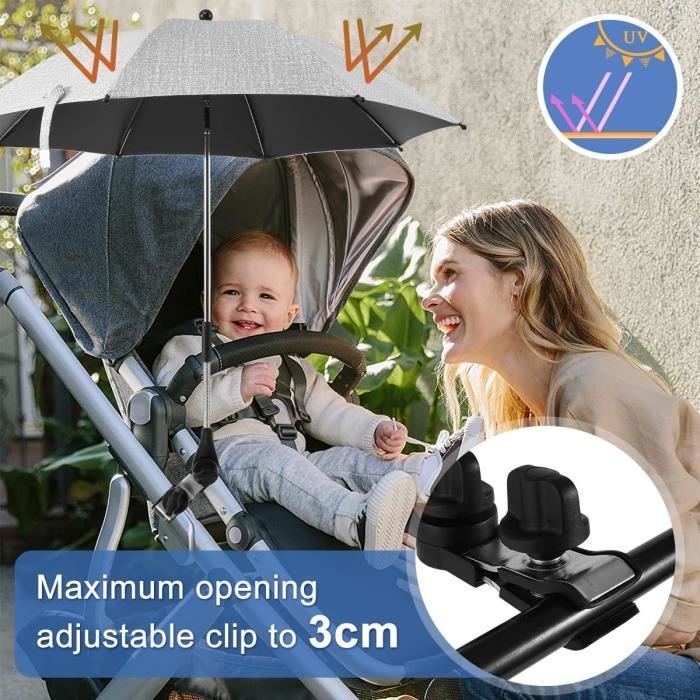 Ombrelle poussette deals anti uv