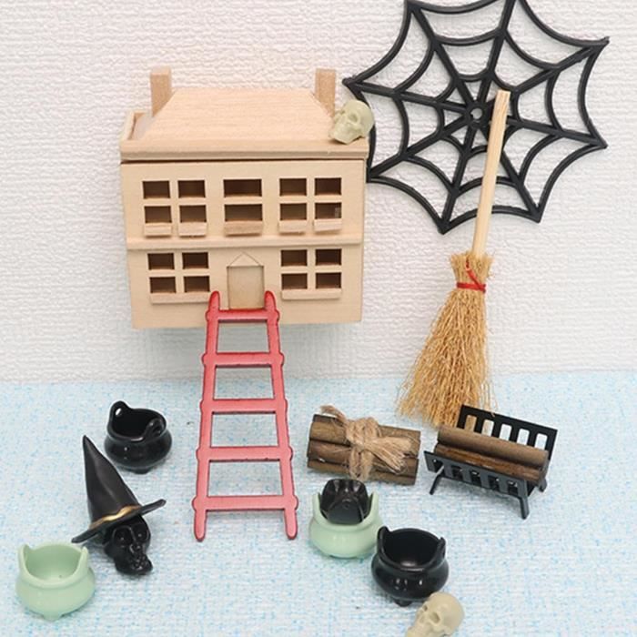 Miniatures De Maison De Poupée D'Halloween,Kit De Maison De Poupée En Bois  - Mini Décorations D'Halloween Réutilisables[Z2380] - Cdiscount Jeux -  Jouets