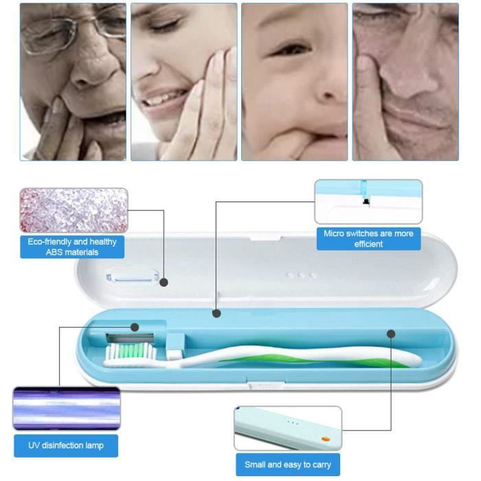 Stérilisateur de brosse à dents UV - ZERODIS - Désinfection - Portable