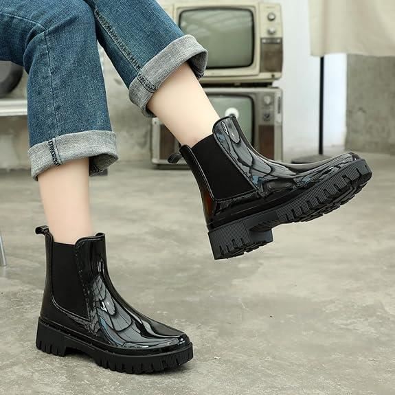 Boots femme caoutchouc hot sale