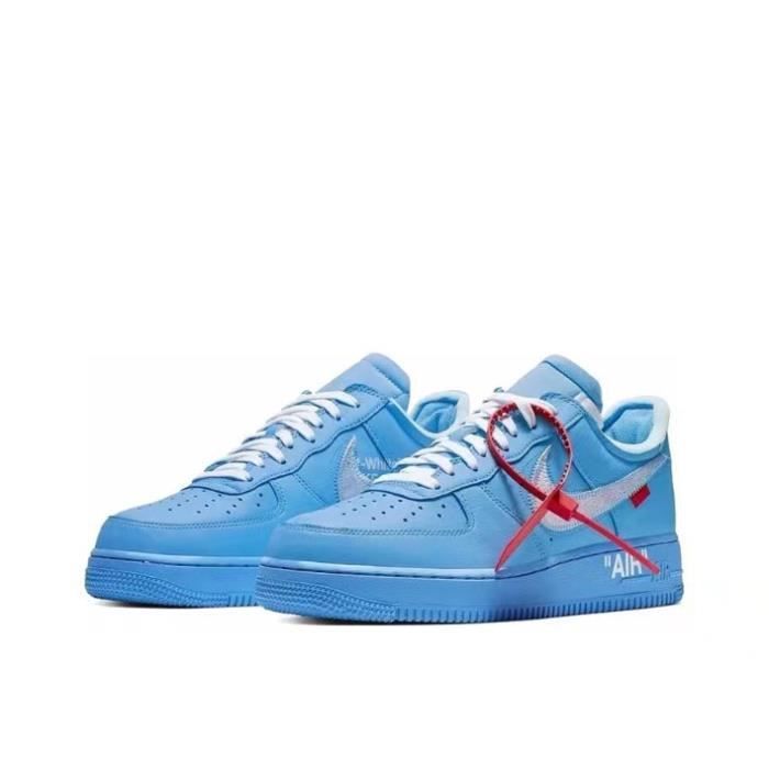 Off White x Nike air force 1 low 07 mac Bleu Cdiscount Chaussures