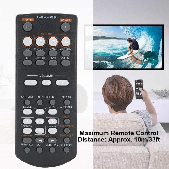 ALLIMITY RAV28 WJ40970EU sostituzione telecomando per Yamaha DVD AV Receiver HTR6030 RX-V361​ HTIB-6800 HTR-6030 RXV361​ HTIB6800