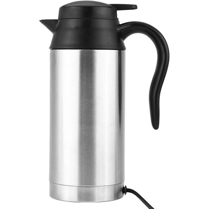 Chauffe-eau Mug pour voiture - Voiture Bouilloire électrique chauffée en acier  inoxydable Portable Allume-cigare Chauffage Tasse à café avec chargeur  -rose