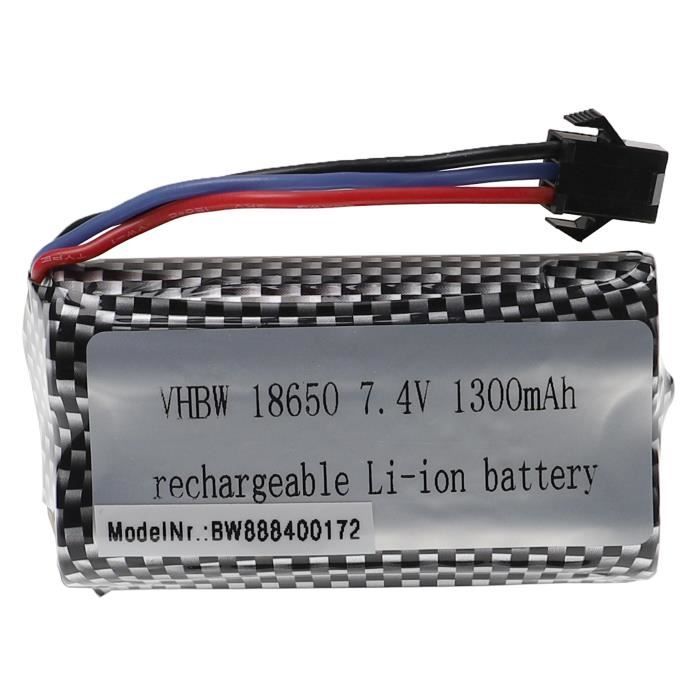 Batterie li-ion 7.4V pour véhicule RC