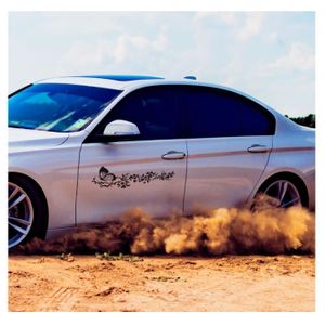 VOITURE RÉFLÉCHISSANT RAYURES Autocollant Bordure 2pcs Accessoire Haute