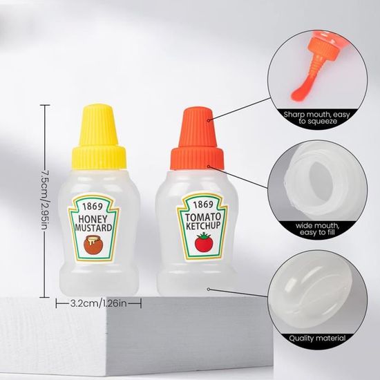 Acheter 2 pièces/ensemble 25ML Mini bouteille de Ketchup tomate