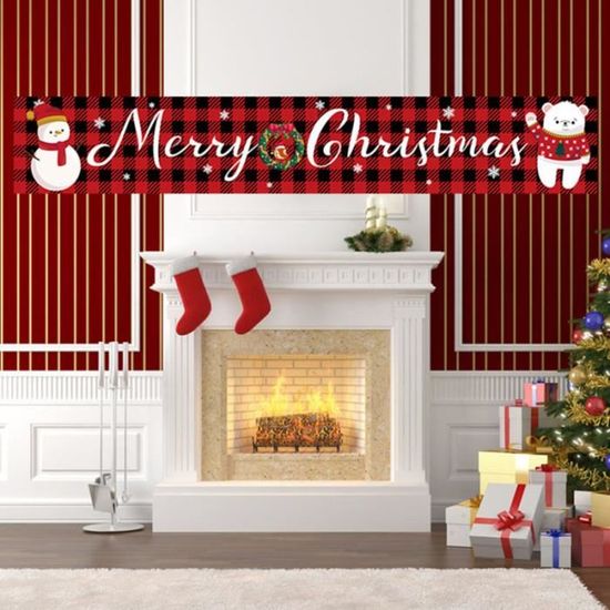 1 pc Bunting Banderole Joyeux Noël Lettres Fournitures de fête BANDEROLE -  BANNER - GARLAND (EXCLUDING CHRISTMAS) - Cdiscount Maison