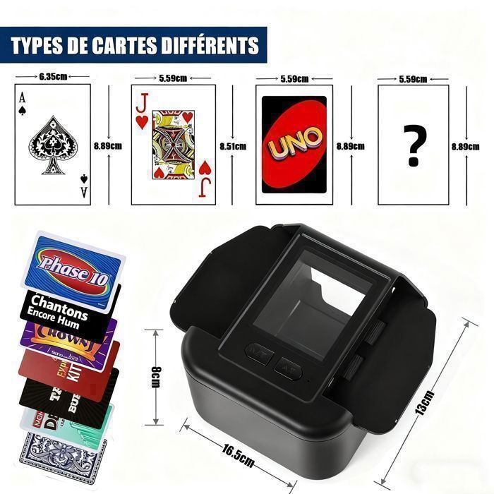 Mélangeur automatique - Trieur de cartes 1-2 boîtes de cartes à jouer - Jeux - Jouets