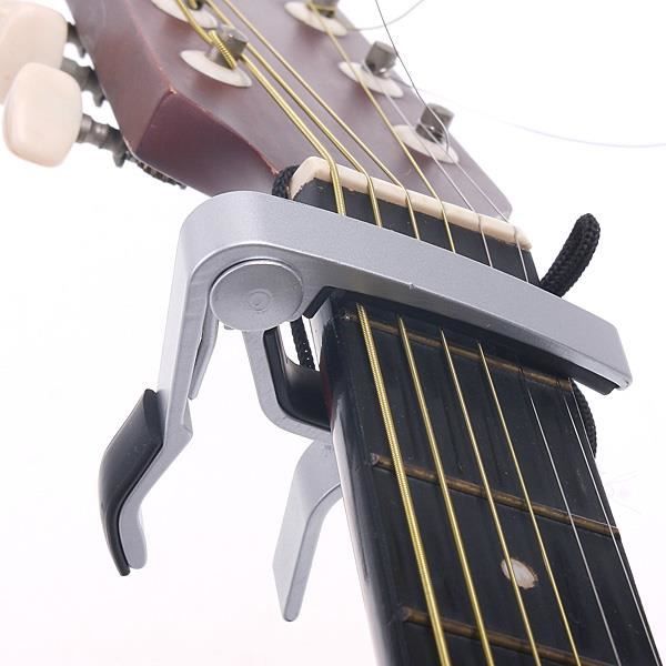 Aroma Capodastre Guitare Classique - Ressort Acier, Libération Une Main, Pour Manche Large Cordes Nylon