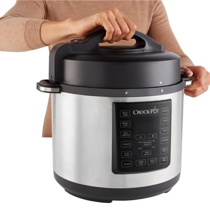 Autocuiseur oval à vapeur maximale Crockpot Express 5,7 L, acier